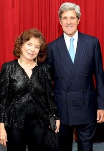 Feel the love. (At first glance I thought they were holding hands, but she is holding her purse, almost protectively.) 