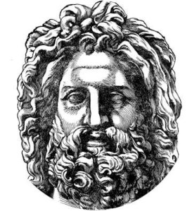 Gods of all cultures around the world were displayed with wild hair, much as rays emanate from the sun. 