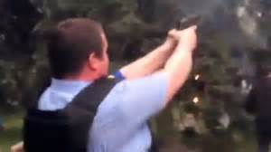 Gunman firing into Odessa Trade Union building as people burn inside, May 2, 2014