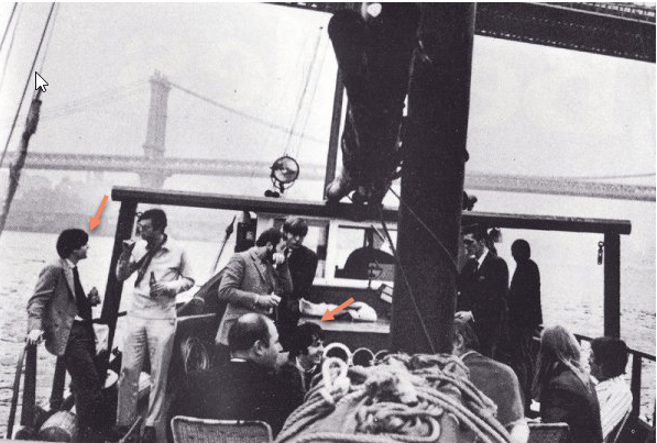 Boat photo with arrows